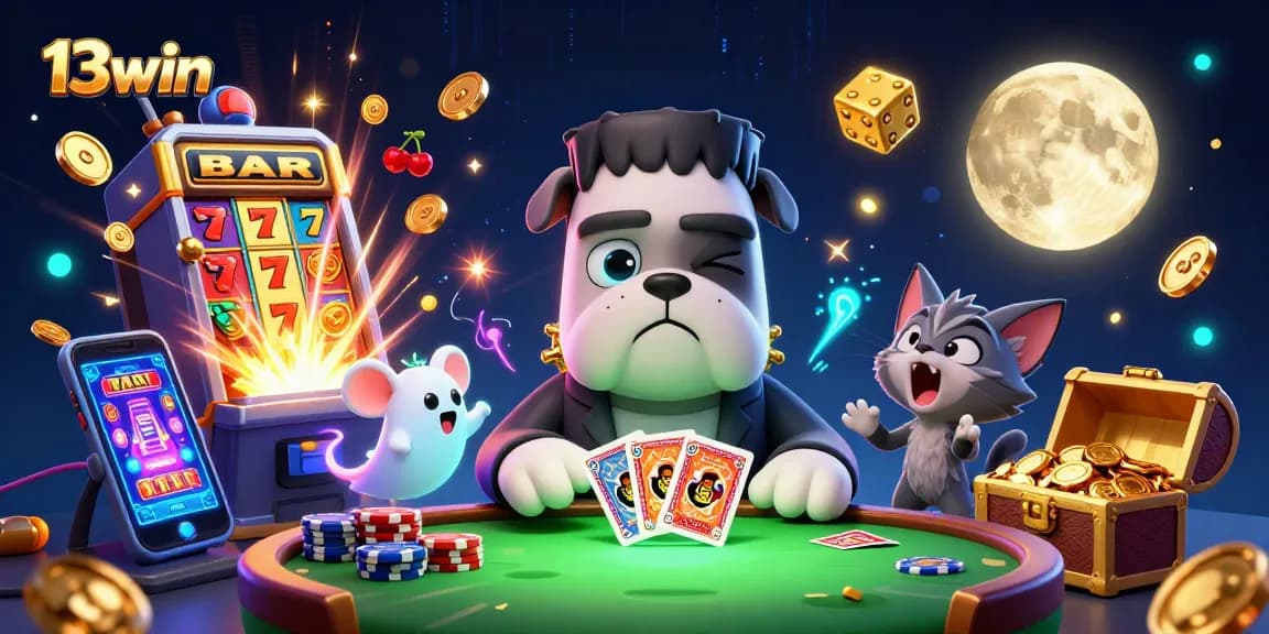 Experience thrilling gameplay at 13win with unique characters and vibrant casino elements!