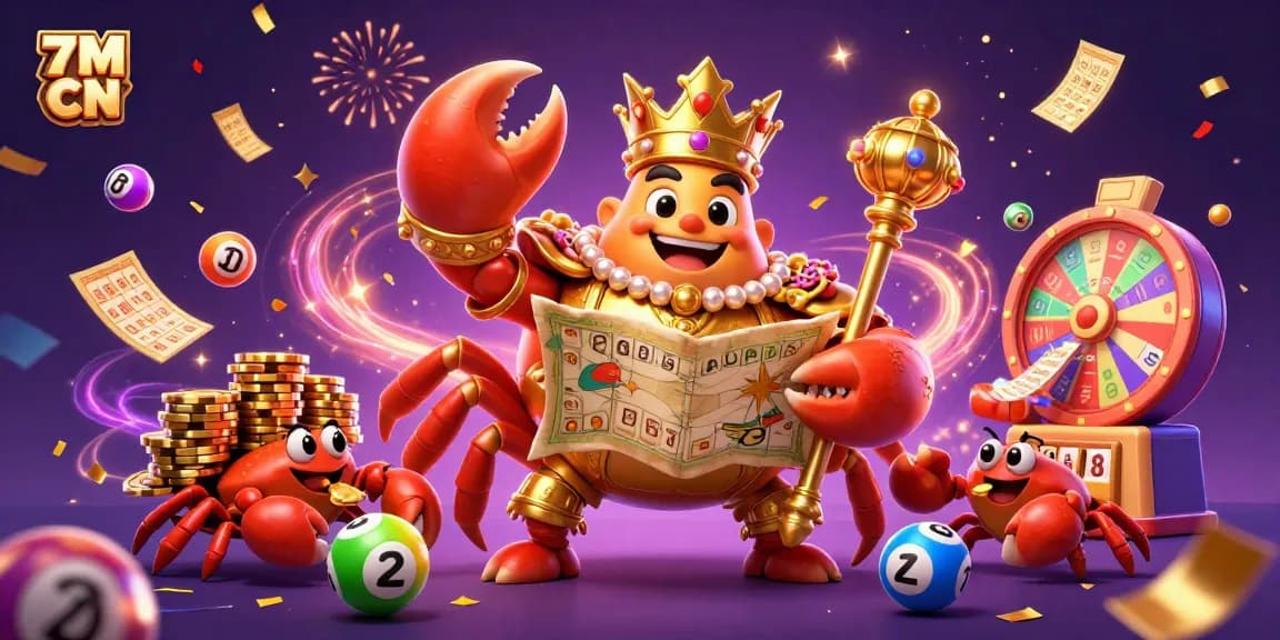 Join the excitement of 7M CN with a dynamic gaming illustration showcasing vibrant numbers and characters.