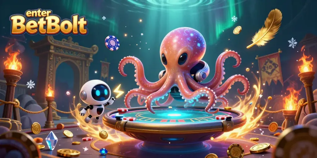 Experience engaging gameplay and live betting action at enter BetBolt with vibrant alien casino elements.