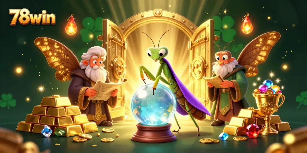 Experience the magic of 78win with a mystical fortune teller and treasures of luck.