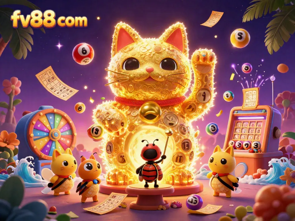 Play and win big with fv88 com in this vibrant and richly detailed casino scene.