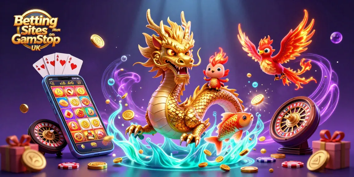 Experience the exciting world of Betting Sites Not on GamStop UK with vibrant gaming elements and dynamic characters