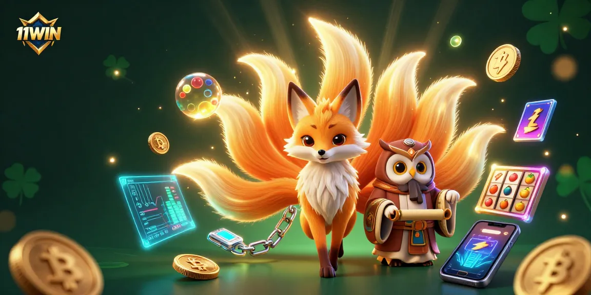 Experience the vibrant world of 11WIN with immersive slot game visuals and dynamic casino elements.