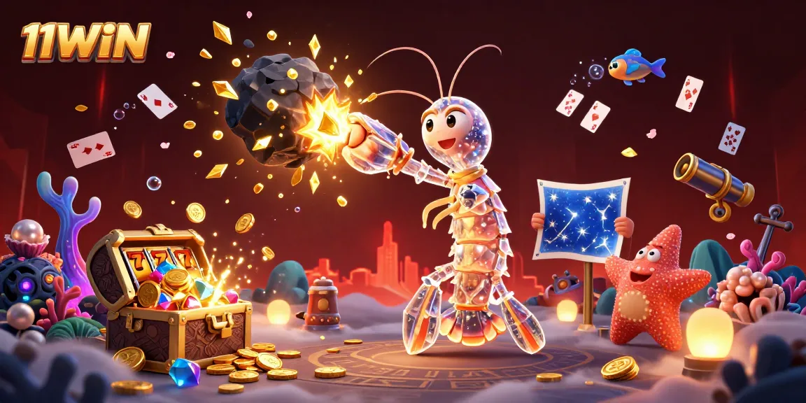 Experience the thrill of 11WIN with animated galactic samurai in a lavish casino adventure.